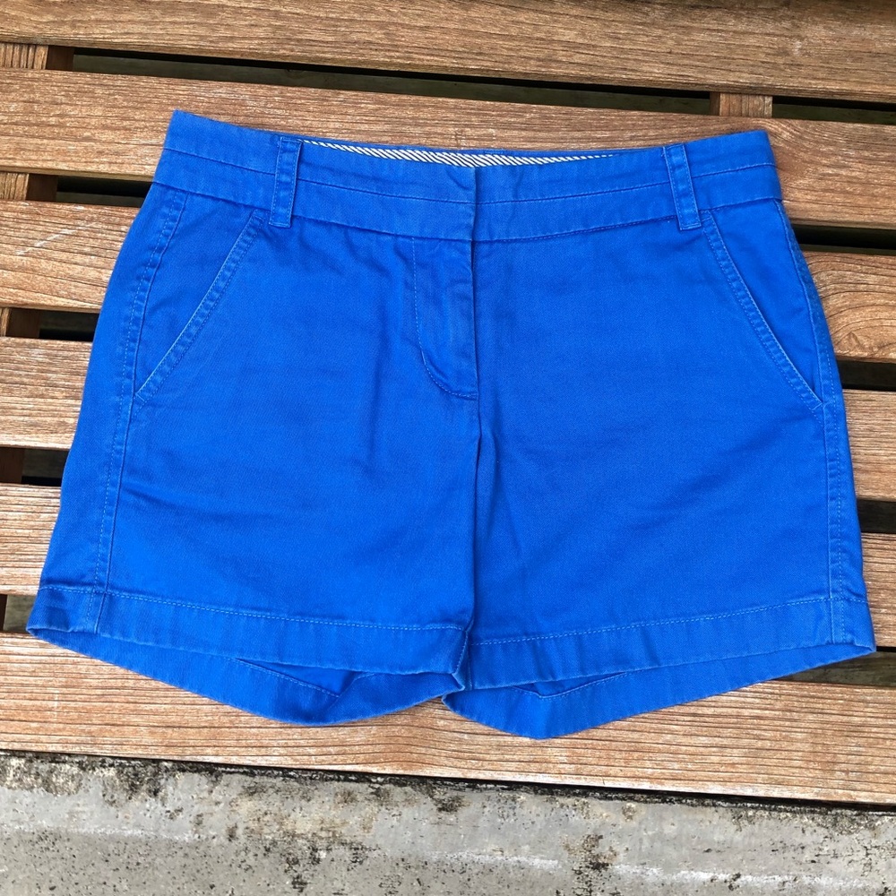 J.Crew Vintage Chino Shorts Bright Blue Size 0